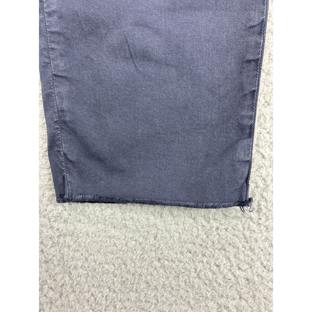 Frank & Eileen Wicklow Chino Pants Womens 6 Blue Cropped Raw Hem Quiet Luxury - Picture 2 of 12
